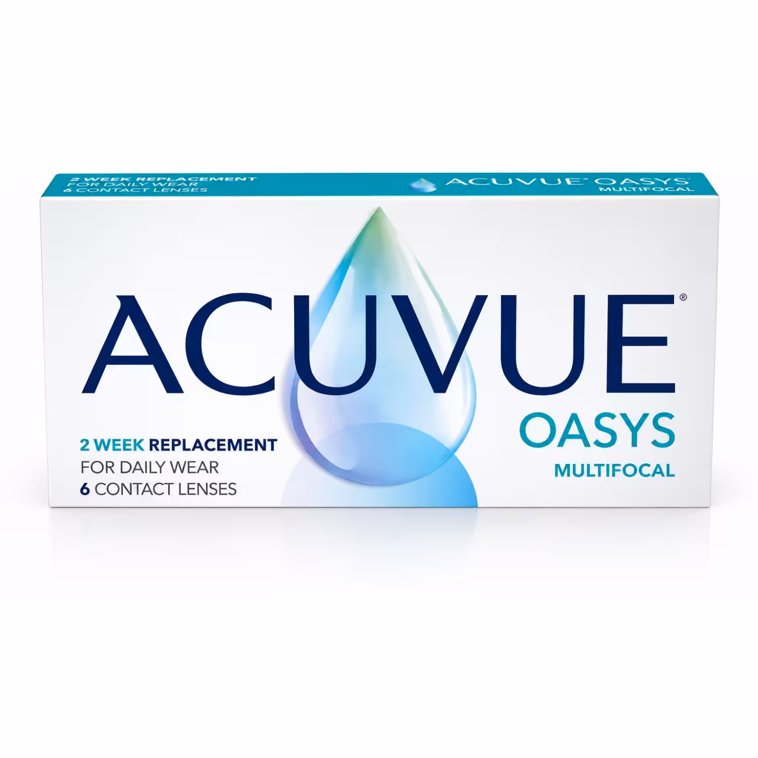 Caixa com 6 lentes de contato ACUVUE OASYS Multifocal para troca quinzenal