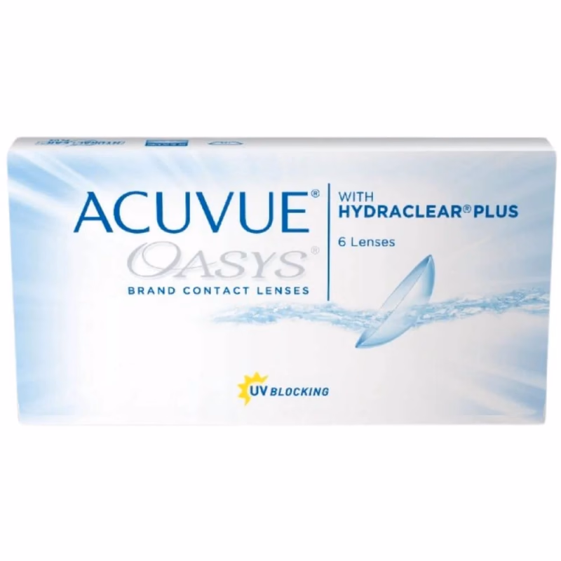 Caixa frontal das lentes de contato ACUVUE OASYS com 6 lentes