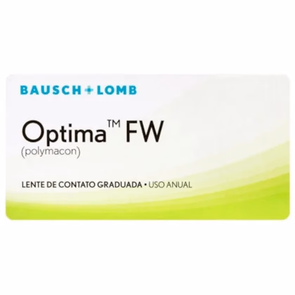 Cartucho da lente de contato anual Optima FW da Bausch + Lomb