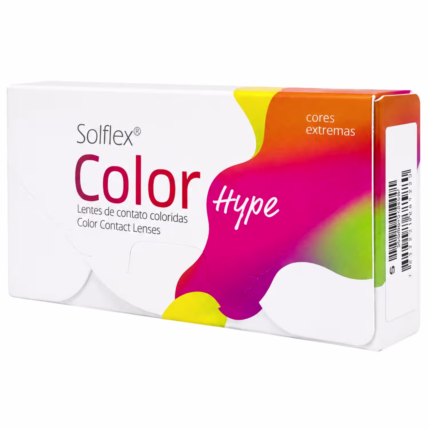 Embalagem Solflex Color Hype vista em perspectiva